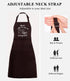 Waterproof Baking Baker Apron for Women and Men, Sourdough Bread Lover Gift with 2 Pockets for BBQ Kitchen