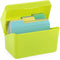 BTSKY 1 Pack 4 x 6 inch Index Card Box - Plastic Storage Organizer for Recipes, Note Cards, and Flashcards