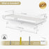 Set 2, Forbena Bathroom Shelves for Wall of White Nursery Floating Book Shelves for Kids Room, Small Wall Mount