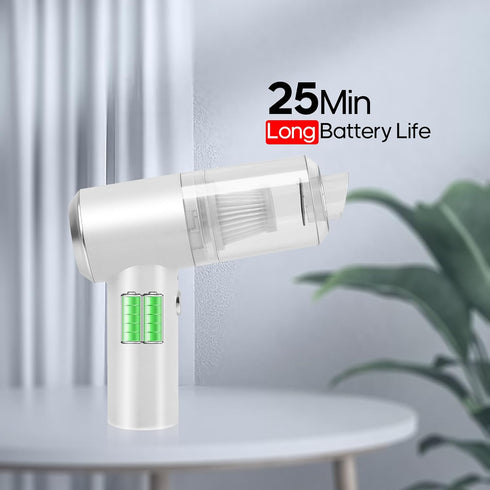 Mini Car Vacuum Cleaner (4500 Pa), Portable Cordless Rechargeable Handheld Vacuum for Keyboard and Laptop