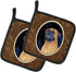Caroline's Treasures SS8672PTHD Bullmastiff Pot Holders Set, Kitchen Heat Resistant, 7 1/2 x 7 1/2