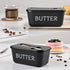Large Plastic Butter Dish With Lid And Knife,Food Grade PP Butter Holder Keeper With Cover For Kitchen Refrigerator