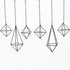 SZRUIZFZ Himmeli (6Pcs) Black Metal Air Plant Hanger, Tillandsia Air Plants Holders Unique, Modern Air Fern Display