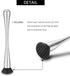 Stainless Steel 10-inch Muddler for Cocktails, Mixing Spoon & Measuring Jigger, Professional Bar Tools