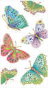 Packs 15 Caspari Jeweled Butterflies Paper Guest Towel Napkins in Pearl - Two