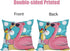 2 Pack Waterproof Summer Flamingo Throw Pillow Covers, 24x24 Inch Tropical Beach Pink Birds Cushion Covers