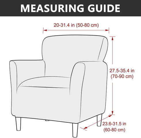 1 MIFXIN Banquet Armchair Slipcover Chair Cover with Arms Piece Spandex Elastic Stretch Accent Armchair Couch Sofa