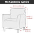 1 MIFXIN Banquet Armchair Slipcover Chair Cover with Arms Piece Spandex Elastic Stretch Accent Armchair Couch Sofa