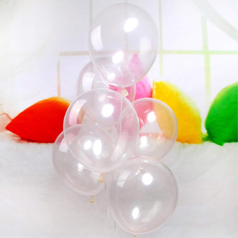 5 Inch Mini Clear Latex Party Balloons, Pack of 120