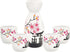 Old Craftsmen's 5 Pcs Japanese Sake Set, 200ml Sake Bottle and 50ml Cup Set, Traditional Hand Painted Design