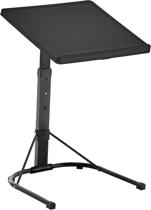 BTEXPERT Folding TV Tray Table Tray Foldable 3 Adjustable Height & Tilt