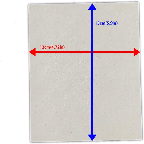 2 PCS DIY can Cut The Microwave Oven mica Piece, Suitable for 99% Turntable, Thickening Type Microwave Oven Block, (4.7inx5.9in)12CMx15CM by METER STAR