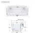 COLINCH Bathtub Toy Storage Clear Bath Toy Holder with Drainage Holes, Wall-Mounted No-Drill Organizer for Kids Tub