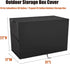 50 45 -31"L 17"W 22"H Deck Box Cover for LubanNese Gallon/ for Trygoal Outdoor Storage Box, Waterproof Resin Storage