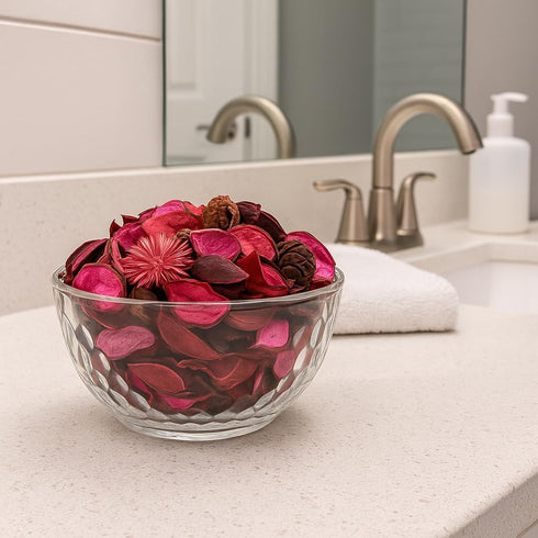 Rose Scented Potpourri Bags, 2 Large Packs, 8.4 oz Total, Dried Petals & Botanicals for Long-Lasting Aroma Home Décor