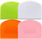 Dough Scraper Bench Scraper for Baking, 4 PCs Flexible Bowl Scraper, Food-safe Plastic Dough Cutter (White, Green,