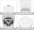 360 4 YOOLENS Toothbrush Holder with Cover Rotating Compartments Bathroom Toothpaste Electric Toothbrush Organizer