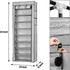 Mekek 9 Closet Free Standing Shoe Racks, Shoe Rack Organizer Tier - Portable Row Shoe Rack Shelf Cabinet Tower