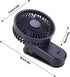 Portable Mini Clip on Fan, 4000mAh Rechargeable USB Battery Operated Stroller Fan, Royal Blue
