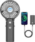 HandFan 5200mAh Portable Handheld Fan, USB Rechargeable, 180° Foldable Design for Travel and Outdoors