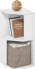 Furinno ECON Corner Shelf, 2-Tier Corner Book Shelf, Standing Storage Shelves, Cube