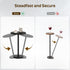 ET30BM YATINEY Round Side Table, Small Drink Table for Small Spaces, Pedestal Style Martini Table, End Table in Living