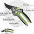 WORKPRO Bypass Pruning Shears, 8’’ Stainless Steel Gardening Hand Pruner with Sharp SK5 Steel Blades