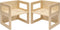 FUNLIO Height Adjustable Montessori Weaning Chair for Age 1-3, Quality Solid Wooden