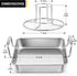 P&P CHEF Beer Can Chicken Holder with Roasting Pan Set | 9-inch Stainless Steel Baking Pan and Chicken Rack