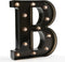 Light Up Black Alphabet Marquee Letters Sign, LED Number Lights for Home Bar, Christmas & Birthday Decorations