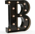 Light Up Black Alphabet Marquee Letters Sign, LED Number Lights for Home Bar, Christmas & Birthday Decorations