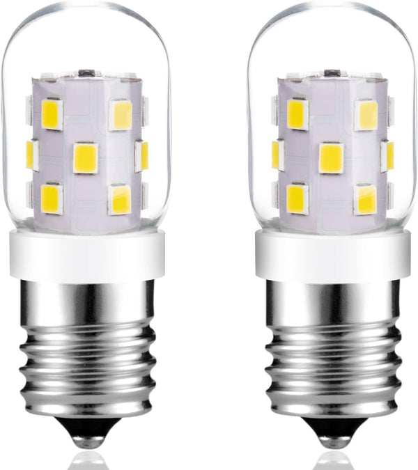 LED Microwave Light Bulbs Under Hood, 40W Equivalent E17 Dimmable Bulb for Range Hood, 2 Pack