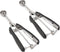 Small Cookie Scoop Set - 2 PCS, 1 tsp / 2 tsp Cookie Dough Scoops, 18/8 Stainless Steel with Quick Trigger Release