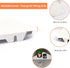evron Point,Set 2 Corner Mounting Shelf,Easy to Install Wall Corner Shelf,Aluminum Material Shelves with Bendable