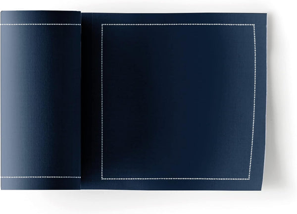 Cotton Cocktail Napkin, 4.5 x 4.5 in, Petrol Blue, 50 Units per Roll