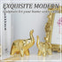 Sgorggo prosfalt A Pair Elephant Statue Home Decor,Modern Style Figurines,Sculpture for Office Desktop Bookshelf Living