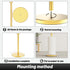 Gold Paper Towel Holder, VEHHE Stand with Weighted Base, Countertop Paper Towel Holder with Suction Cups