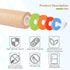 Wood Rolling Pin with 4 Adjustable Thickness Rings, Non-stick Dough Roller, 17 Inch Pizza Roller for Baking