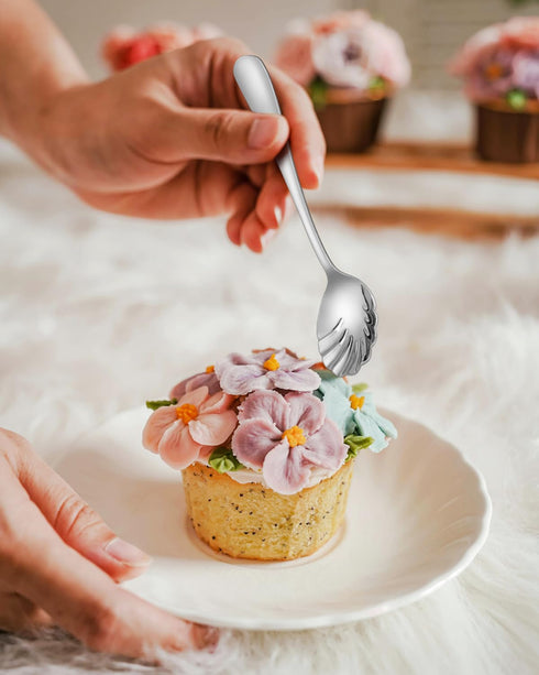 EUIRIO 5 PCS Serving Utensils Set: Stainless Steel Hostess Set, Mirror Polished, Dishwasher Safe