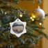 3D Rose A Herd of Sheep Block The Road, Milford Sound, New Zealand Snowflake Ornament, 3"