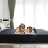 COSMOPLUS Twin Fitted Sheet Only, 4 Way Stretch Micro-Knit, Snug Fit for Standard Mattress and Air Bed, Black