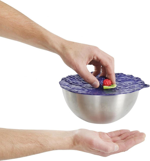 Charles Viancin Blackberry Silicone Lid - 8''/20cm Food Storage & Cooking, Airtight Seal, BPA-Free, Dishwasher Safe
