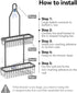YASONIC Shower Caddy Hanging, Never Rust Shower Organizer Hanging, Aluminum Shower Racks for Inside Shower with Hooks