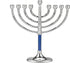 Rite Lite Classic Chanukah Menorah with Hammered Accents, Black & Silver - Hanukah Menorah (Blue & Silver)