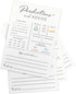 Mommy 30 Printed Party Baby Predictions & Advice Cards for New Parents Baby Shower Game, Wishes for & Daddy, Gender