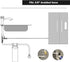 Frizzlife IMC-2 Ice Maker Fridge Water Line Installation Kit Fits for 3/8” Braided Hose Connection Braid Hose Connect Water Filter System