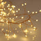 Qbis Warm White Cluster Lights on Thin Copper Wire, 200 Micro LED