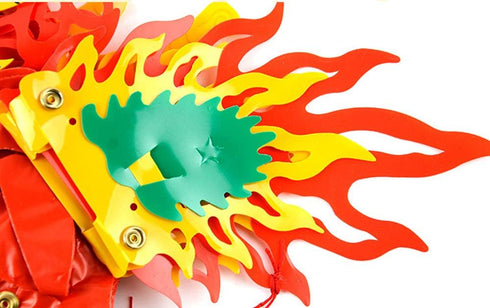 AMS 3D Chinese New Year Paper Dragon Garland Hanging Decoration for New Year Party (39 inch)