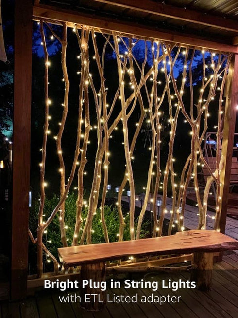 306 18 1010 Lighting EVER LED Curtain Lights with Hang Down String Lights, ft Plug in Hanging Fairy Lights for Bedroom