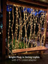 306 18 1010 Lighting EVER LED Curtain Lights with Hang Down String Lights, ft Plug in Hanging Fairy Lights for Bedroom